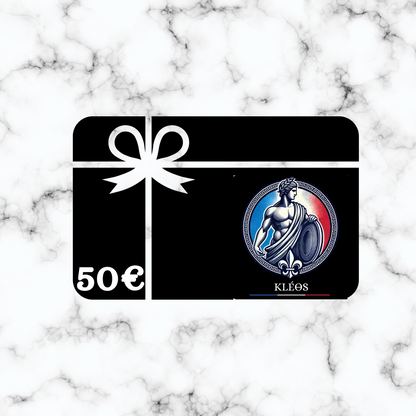 Nos carte cadeaux Kleos de 25 à 100€